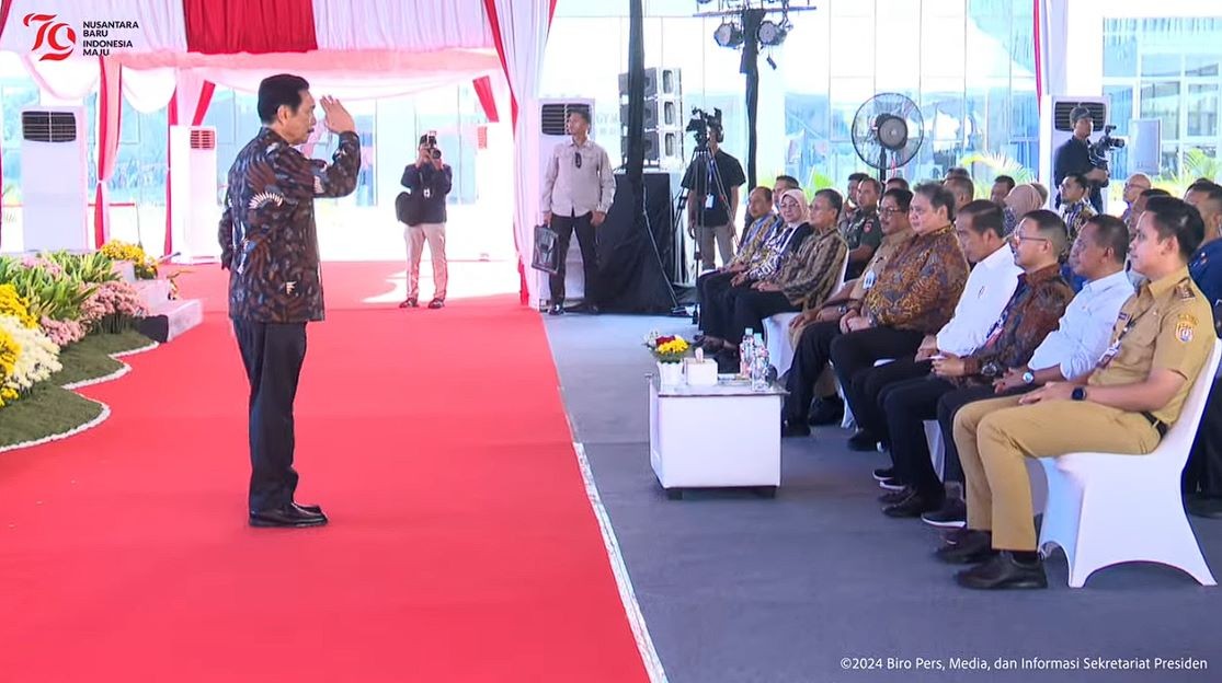 Luhut Ucapkan Salam Perpisahan ke Jokowi dan Kenang Awal Mula Kebijakan Hilirisasi Nikel. (Foto: Iqbal/MNC Media)