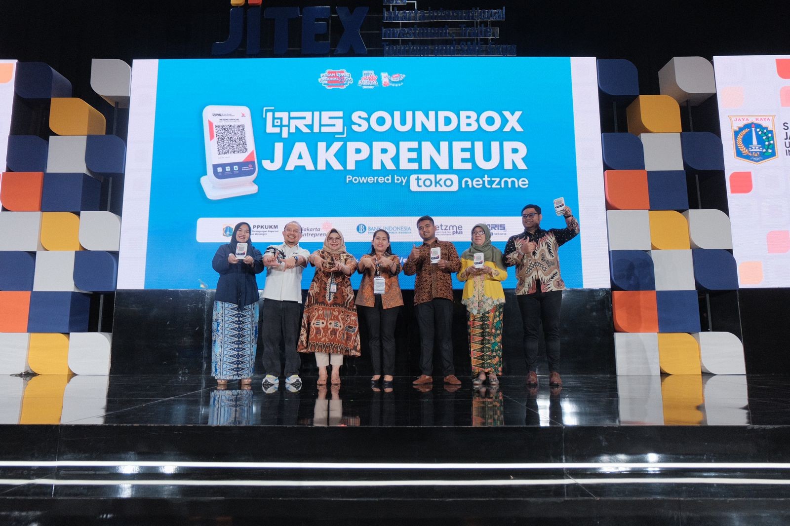 Netzme Luncurkan QRIS Soundbox JakPreneur di Event JITEX 2024 (FOTO:MNC Media)
