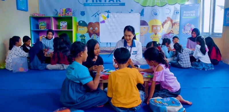 Ruang Pintar, Tempat Belajar Gratis Besutan PNM Buat Anak Kurang Mampu (foto dok pnm)