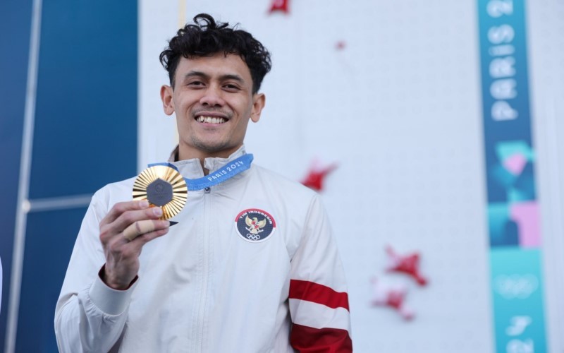 Stafsus Sri Mulyani Jamin Medali Emas Olimpiade 2024 Veddriq dkk Bebas Bea Masuk. (Foto MNC Media)