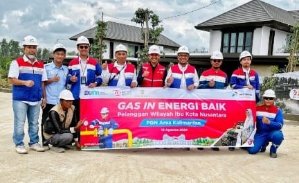 Jelang Upacara HUT ke-79 RI, PGN Pastikan Gas Bumi Mengalir ke IKN. (Foto: MNC Media)