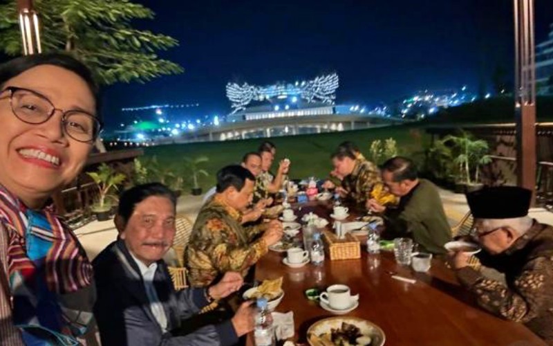 Menkeu Sri Mulyani Indrawati membagikan momen saat berada di Ibu Kota Nusantaran atau IKN. (Instagram @smindrawati)