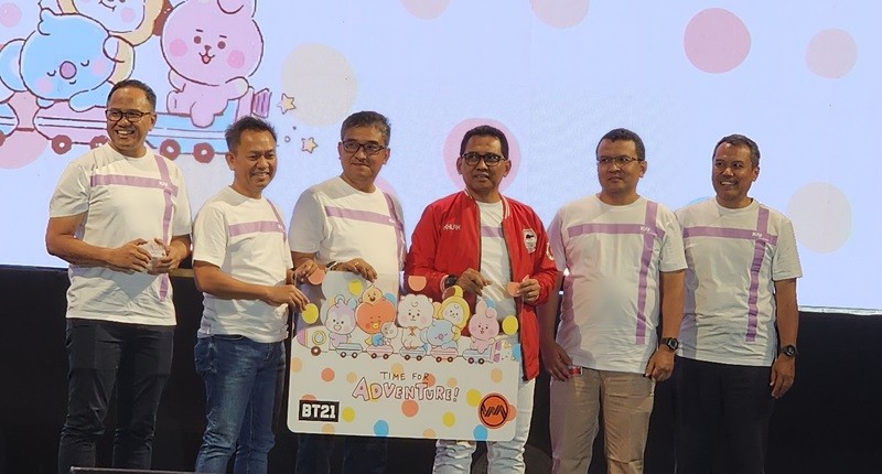 KAI Commuter Rilis KMT Edisi Spesial BT21, Dijual Seharga Rp60 Ribu (foto iqbal)