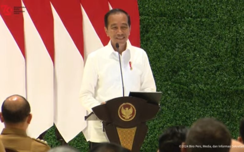 Presiden Jokowi mengaku bangga karena untuk pertama kalinya Indonesia membangun Istana Kepresidenan sendiri. (Foto: MNC Media)