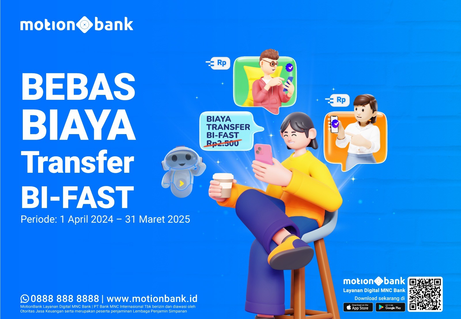 Transfer Uang Makin Praktis dan Tanpa Biaya, Nikmati Sekarang di MotionBank (FOTO:MNC Media)