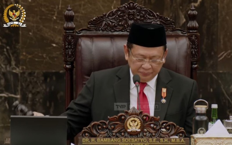 Ketua MPR RI Bambang Soesatyo (Bamsoet) resmi membuka Sidang Tahunan MPR 2024 (TV Parlemen)