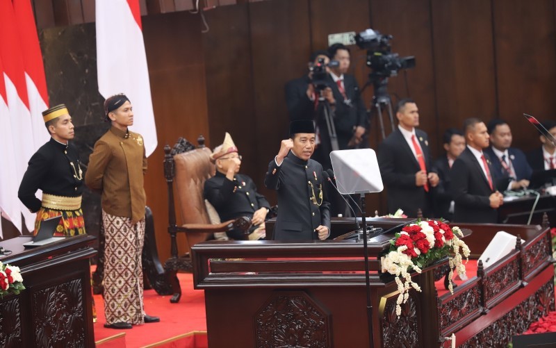Presiden Jokowi mengatakan, arah pembangunan selama sepuluh tahun terakhir mengarah kepada Indonesia-sentris. (Foto: MNC Media)