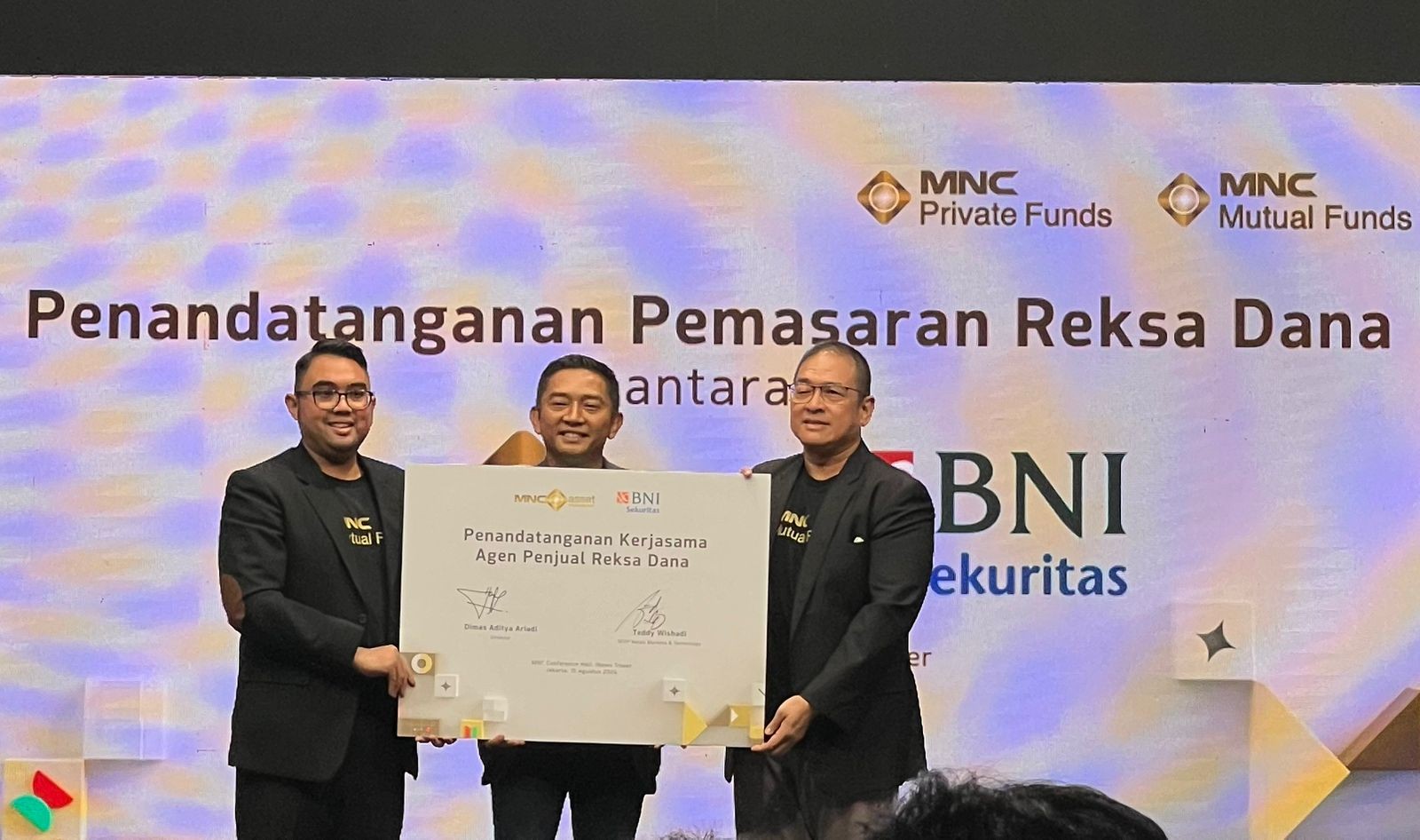 BNI Sekuritas Gandeng MNC Asset Management sebagai Agen Efek Reksa Dana (APRED) (foto: MNC media)