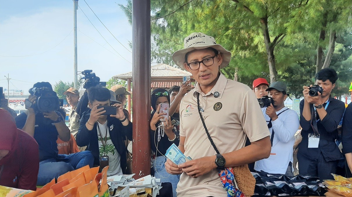 Sandiaga Uno Yakin Konser Green Day di Jakarta Bisa Dongkrak Ekonomi Kreatif RI. (Foto Ravie/MPI)