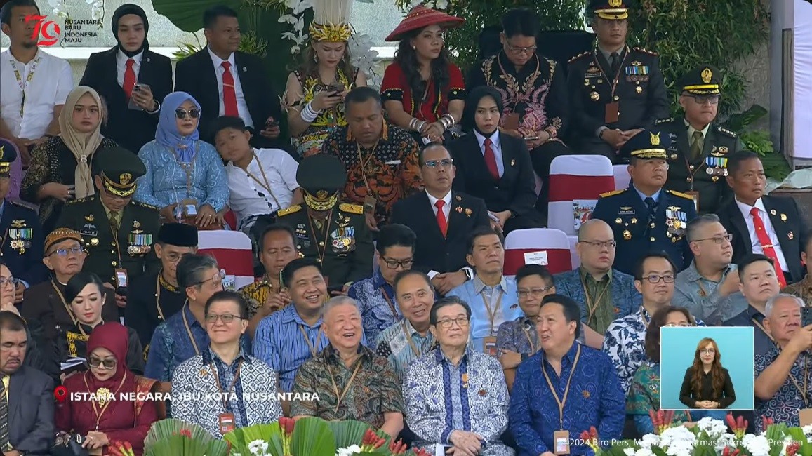 Empat Taipan RI Ikut Upacara HUT ke-79 RI di IKN, Berapa Harta Kekayaannya? (Foto YouTube Setpres)