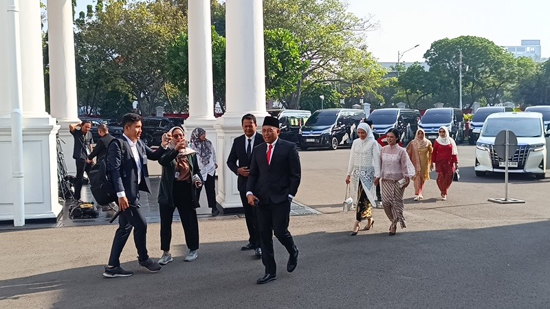 Calon Menteri dan Wamen Tiba di Istana, Ada Supratman Andi Agtas hingga Hasan Nasbi (foto raka)