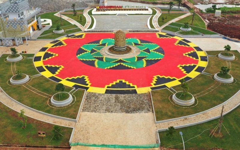 Presiden Jokowi dijadwalkan akan meresmikan Bendungan Margatiga, Lampung pada Senin (26/8/2024). (Foto: dok Waskita Karya)