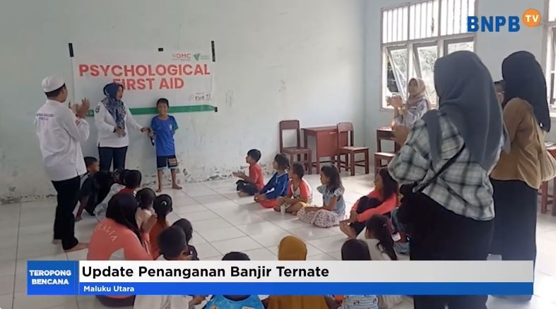 BNPB: 150 Jiwa Masih Mengungsi akibat Banjir Bandang di Kota Ternate. (Foto: Dok. BNPB TV)