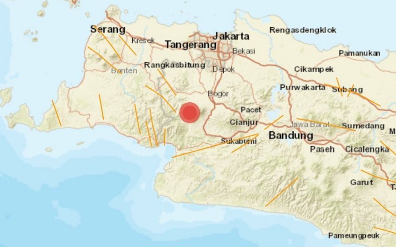 Gempa bumi Magnitudo 2,8 mengguncang Kota Bogor, Jawa Barat (BMKG)