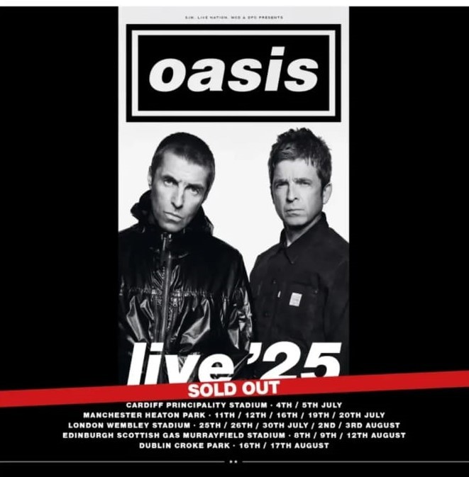 Tiket Konser Oasis Terjual Habis di Inggris dan Irlandia, Namun Banjir Kritik dari Fans. (Foto: Instagram Oasis)