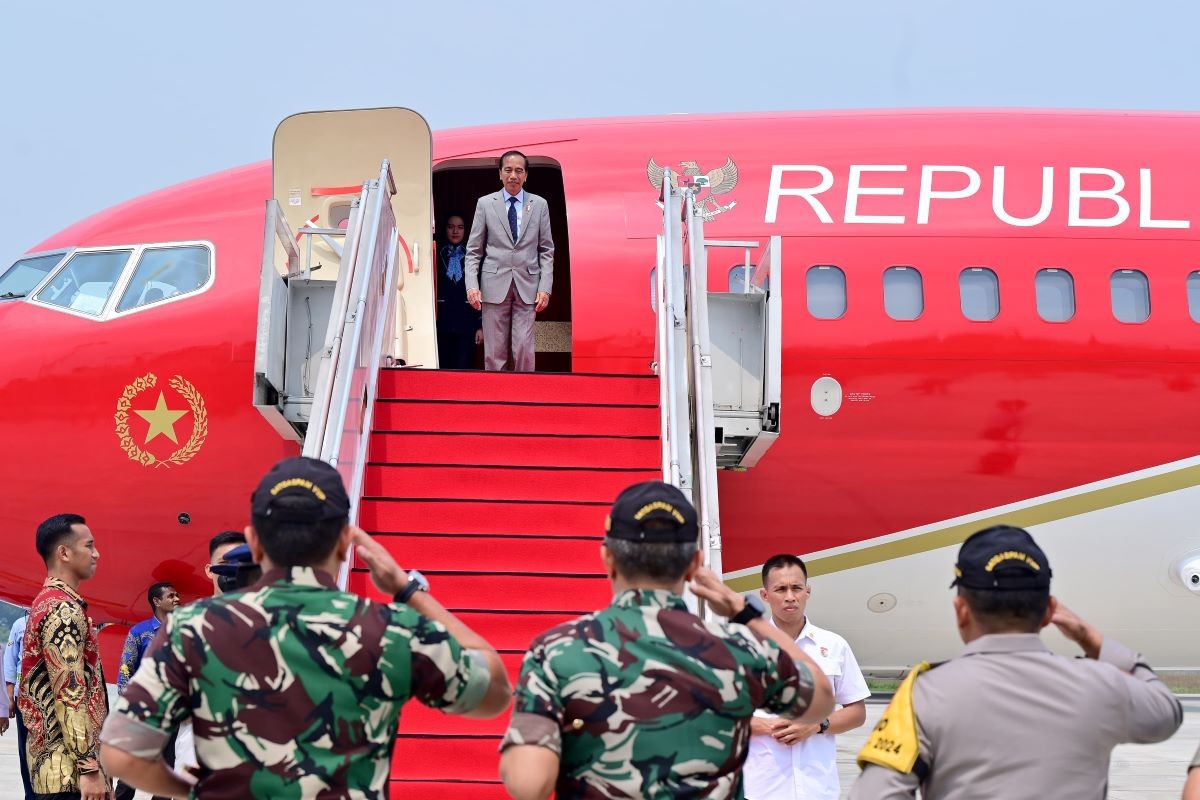 Jokowi Bakal Mendarat Perdana di Bandara IKN Siang Ini (foto mnc media)
