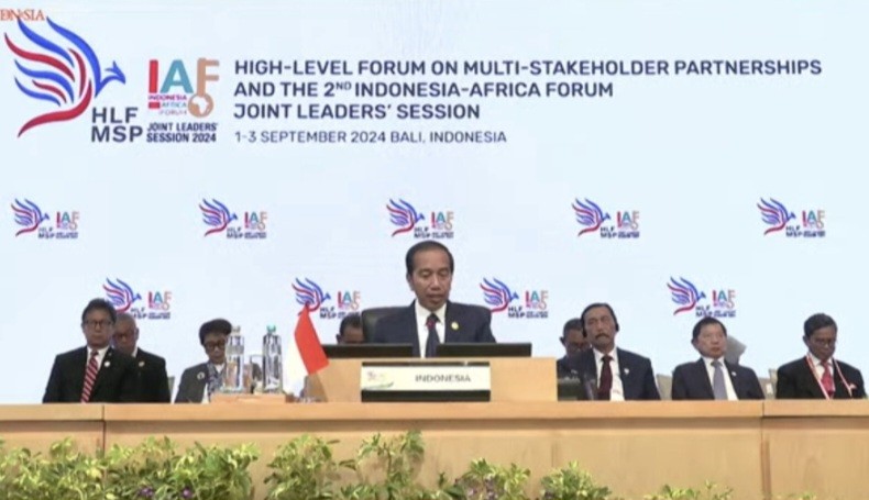 Sesi Joint Leaders Forum Indonesia-Afrika ke-2 di Bali, Jokowi Bahas Pembangunan Negara Berkembang (FOTO:Dok Ist)