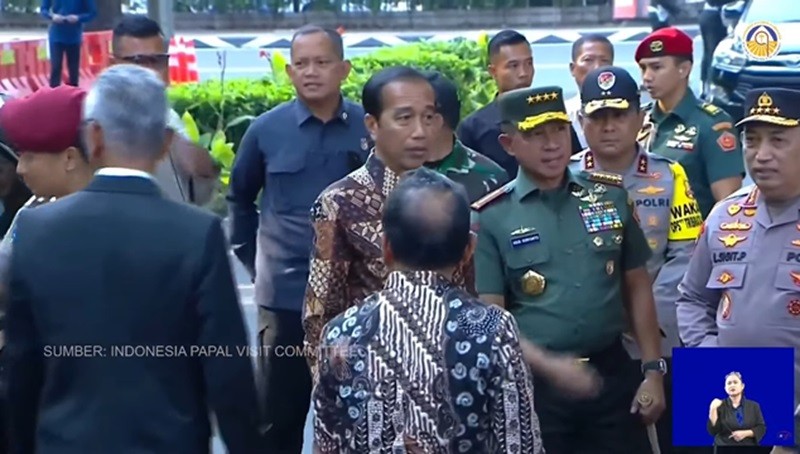Jokowi Tiba di GBK, Bakal Antar Paus Fransiskus Misa Akbar (foto ist)