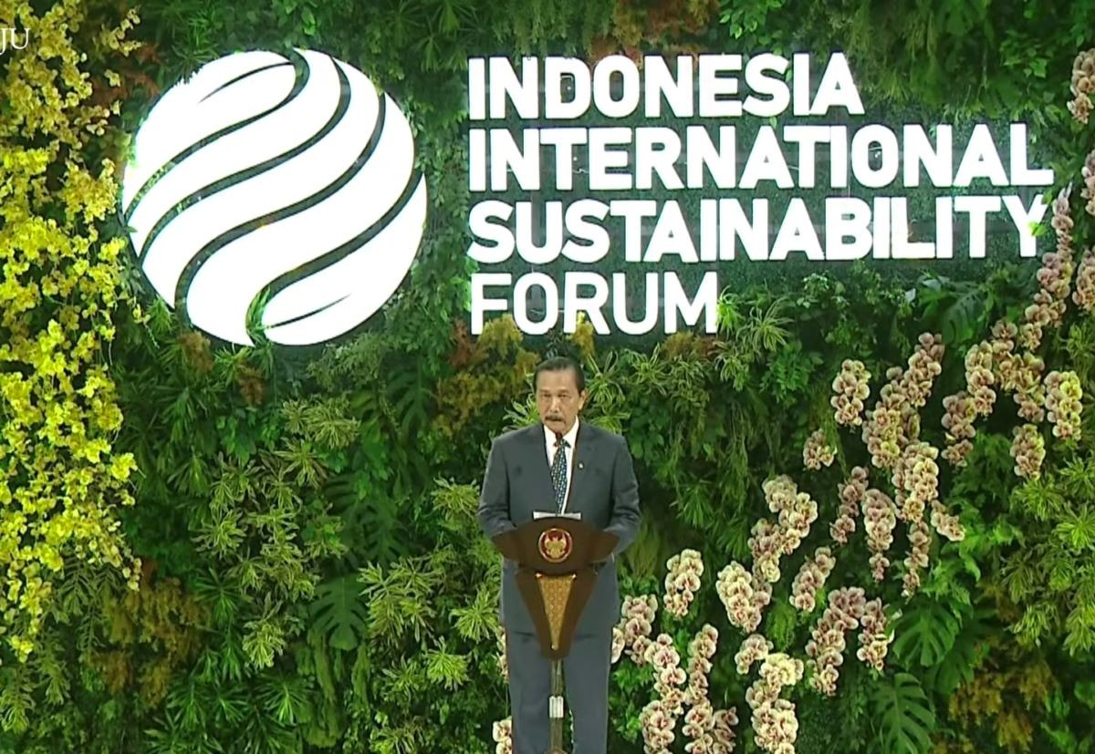 Luhut Buka ISF 2024, Ajak Kolaborasi Antar Negara untuk Atasi Perubahan Iklim. (Foto: Tangguh/MNC Media)