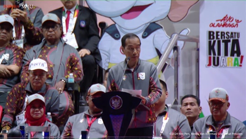 PON XXI 2024 Resmi Dibuka, Jokowi: Pegang Teguh Sportivitas (foto setpres)