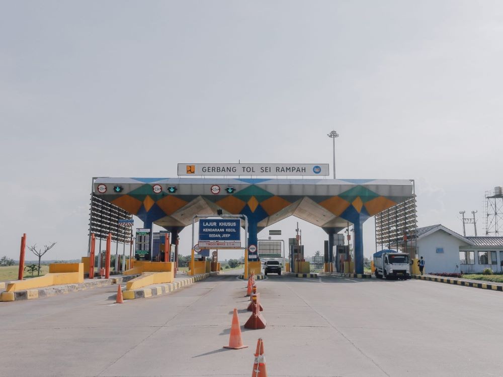 Sebagian Gerbang Tol di Ruas Trans Sumatera Ditutup Selama Penyelenggaraan PON XXI 2024. Foto: MNC Media.