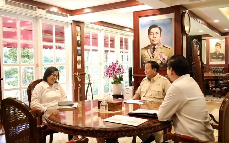 Penjagaan rumah Presiden Terpilih Prabowo Subianto di Hambalang, Bogor, Jawa Barat, diperketat menjelang pelantikan. (MNC Media)