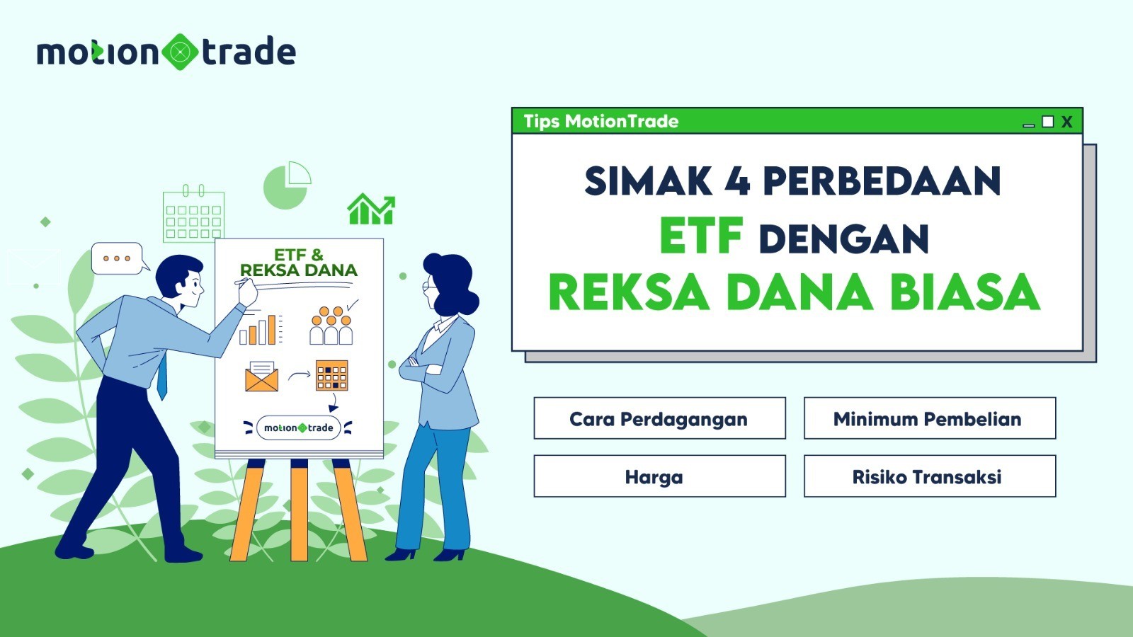 Tips MotionTrade: Simak Empat Perbedaan ETF dengan Reksa Dana Biasa (FOTO:MNC Media)