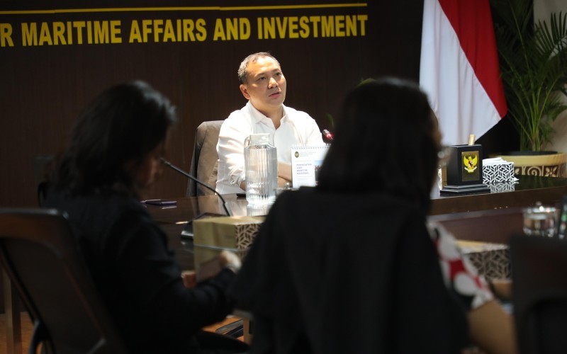 Deputi Bidang Koordinasi Transportasi dan Infrastruktur Kemenko Marves Rachmat Kaimuddin saat media briefing di Kantor Kemenko Marves (Kemenko Marves)