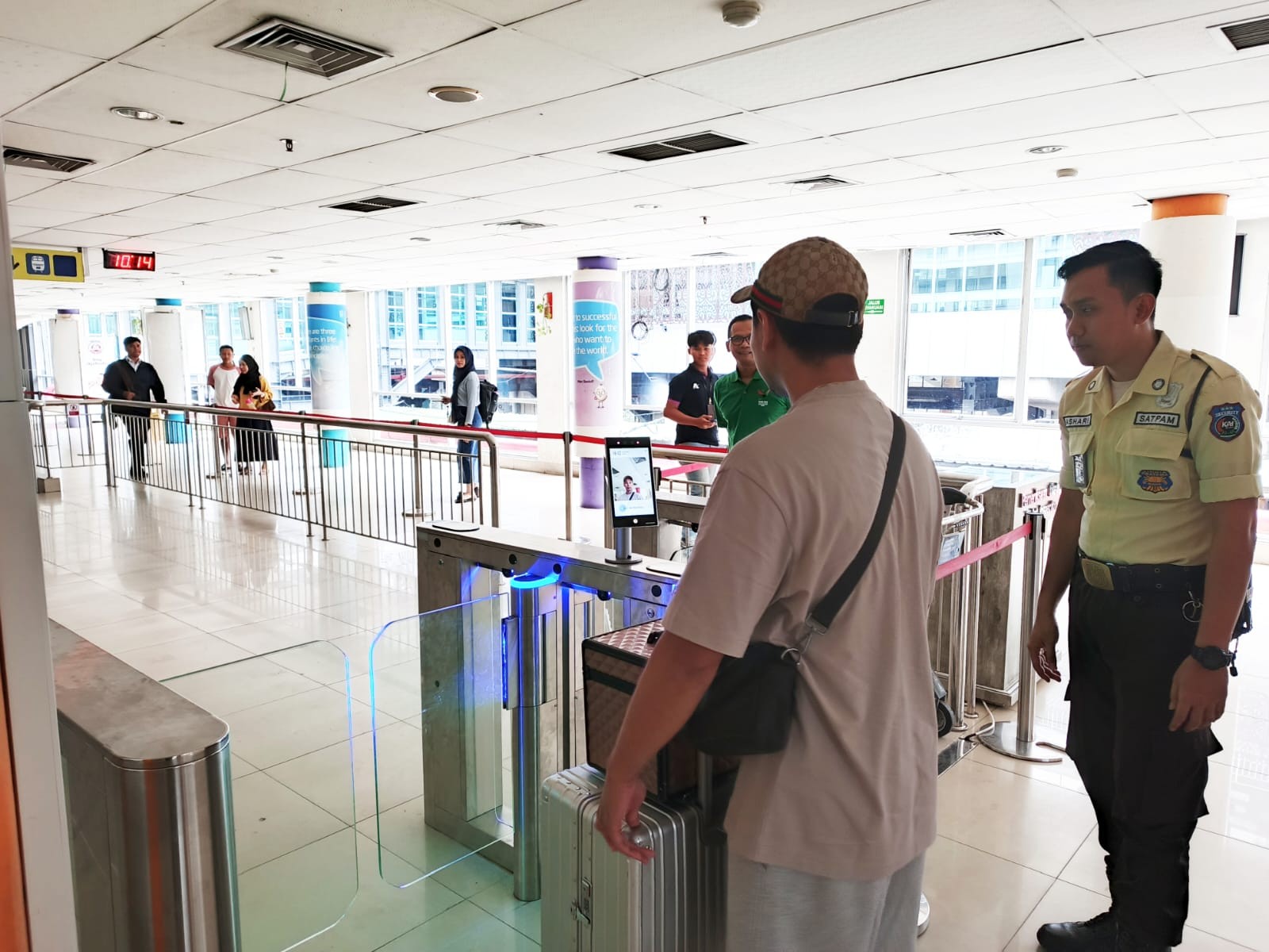 Pertama di Sumatra, Stasiun Medan Kini Terapkan Pindai Wajah dalam Proses Boarding. (Foto KAI)