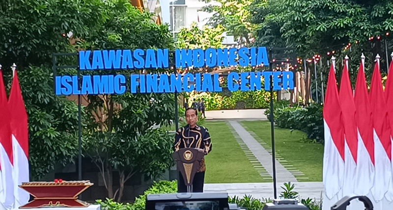 Jokowi Resmikan Kawasan Indonesia Islamic Financial Center, Ini Harapannya (foto mnc media)
