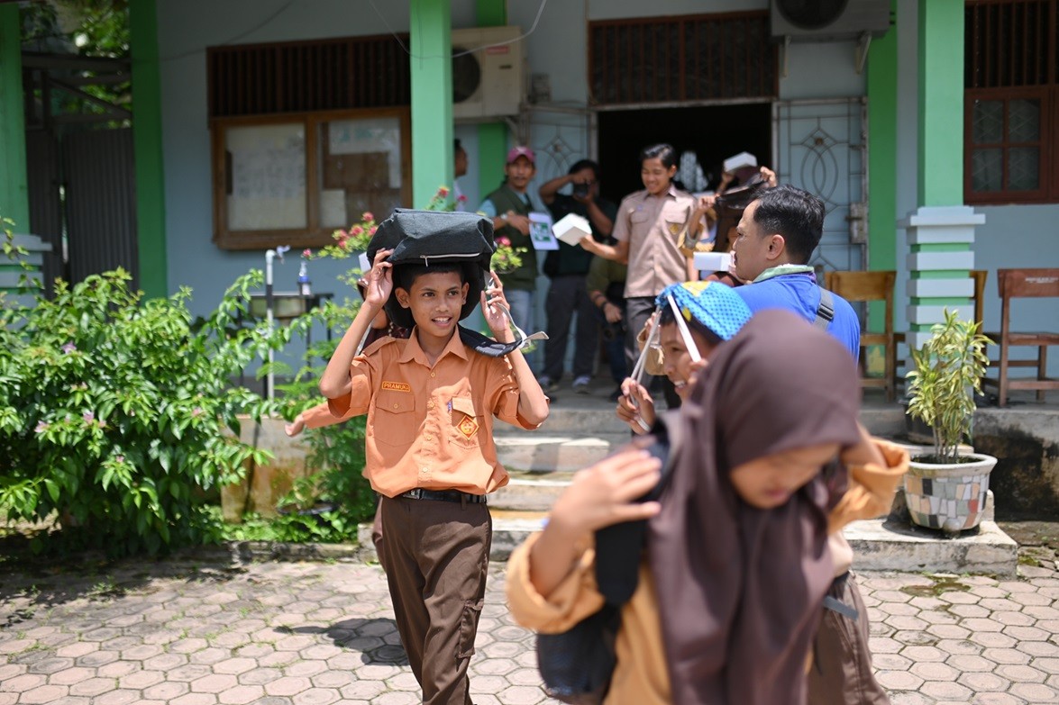 Pertamina EP Rantau Field Ajak Anak Disabilitas Tanggap Darurat Bencana. (Foto Dok. Pertamina EP Rantau Field)
