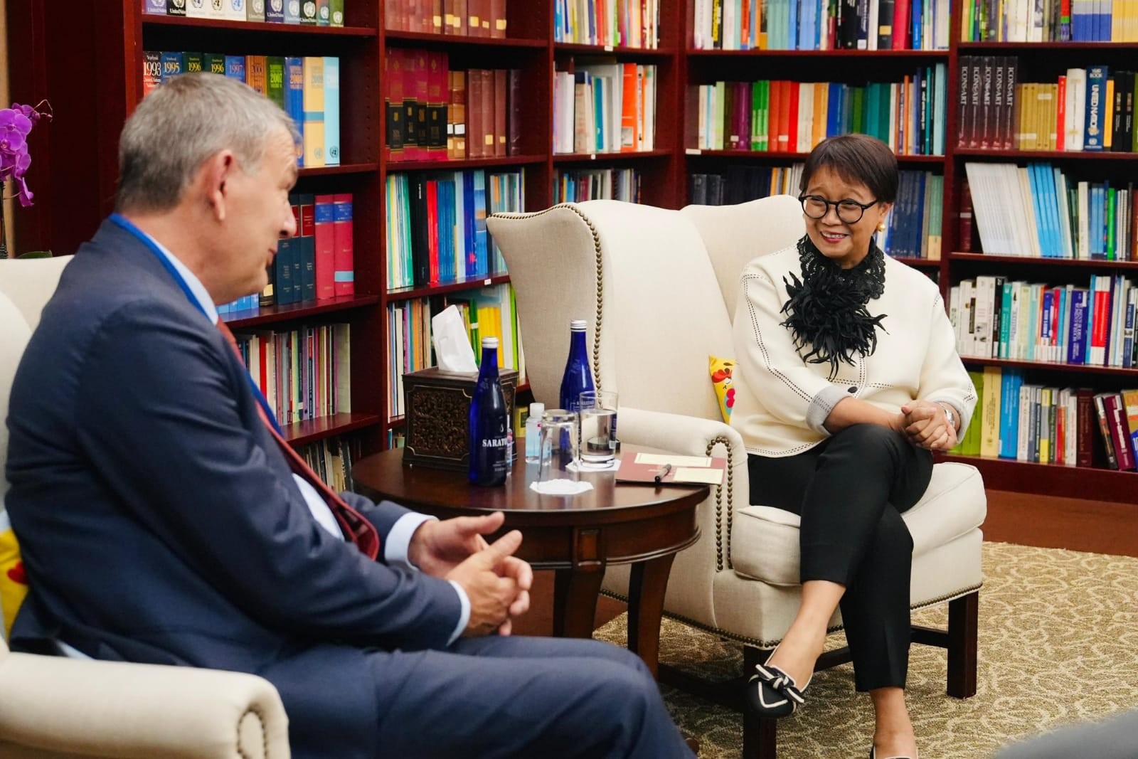 Retno Affirms Indonesia's Commitment to Support Palestinian Refugees. (Foto: Kemlu)