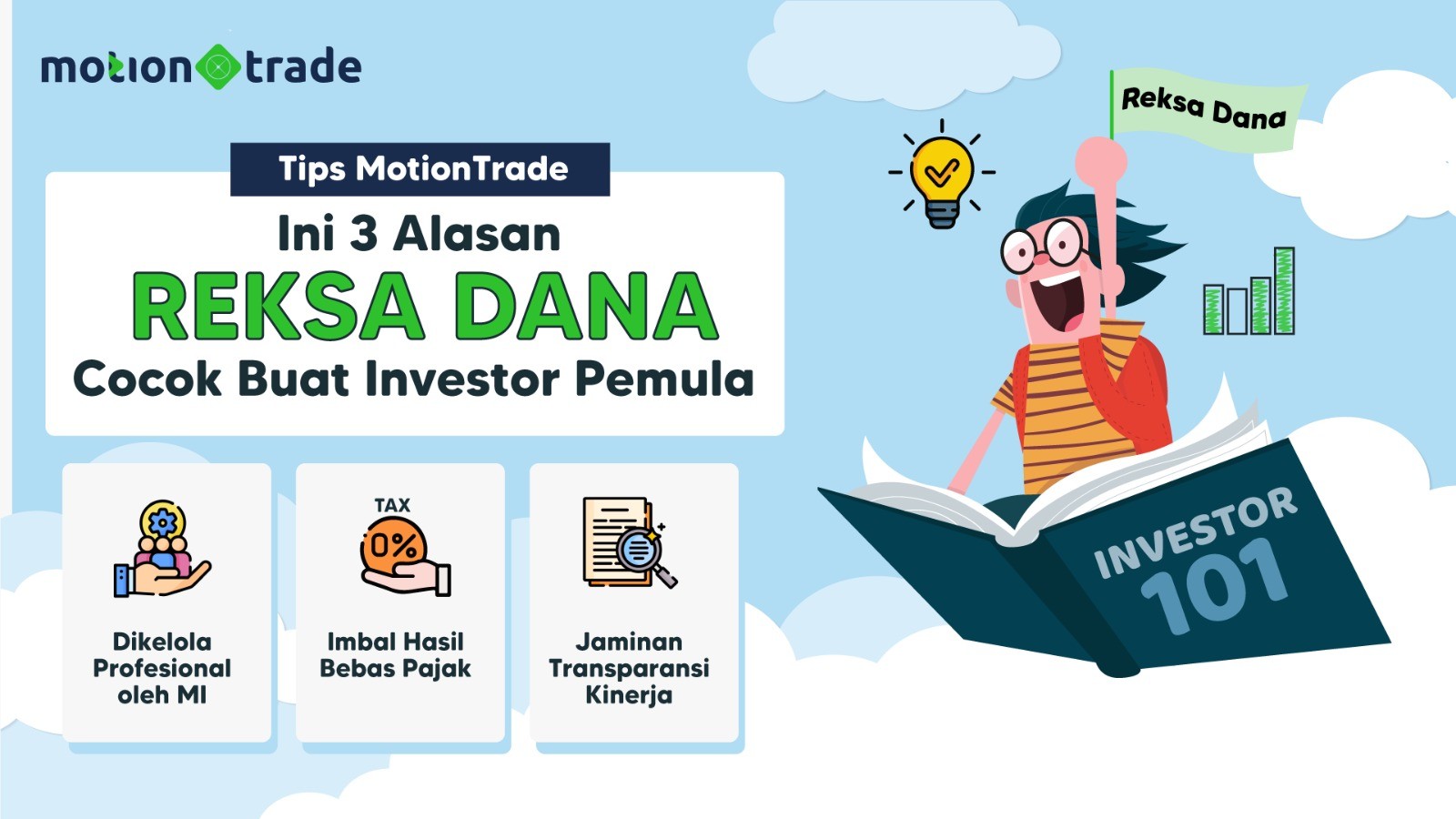 Tips MotionTrade: Tiga Alasan Reksa Dana Cocok Buat Investor Pemula (foto mnc media)