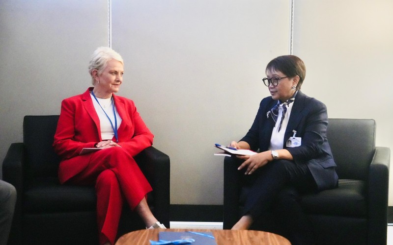 Retno Meets WFP Chief, Talks Free Nutritious Food Program. (Foto: Kemlu)