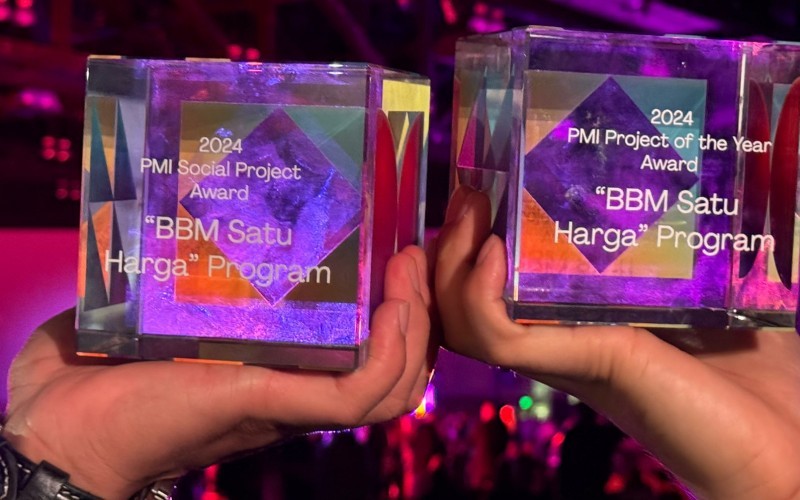 Pertamina menyabet dua penghargaan dalam ajang Project Management Institute (PMI) Global Summit 2024 di Los Angeles, California, Amerika Serikat. (Pertamina)