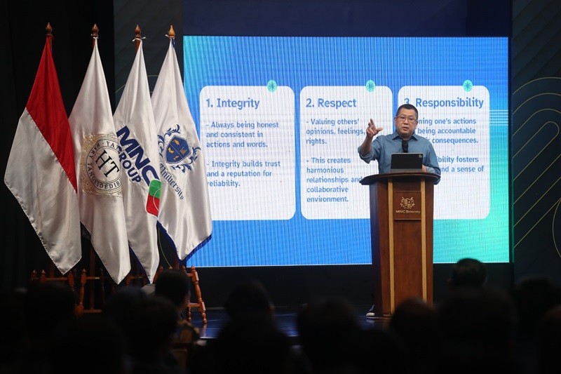 Beri Kuliah Umum MNC University, Hary Tanoesoedibjo Tekankan Pentingnya Soft Skill (foto mnc media)