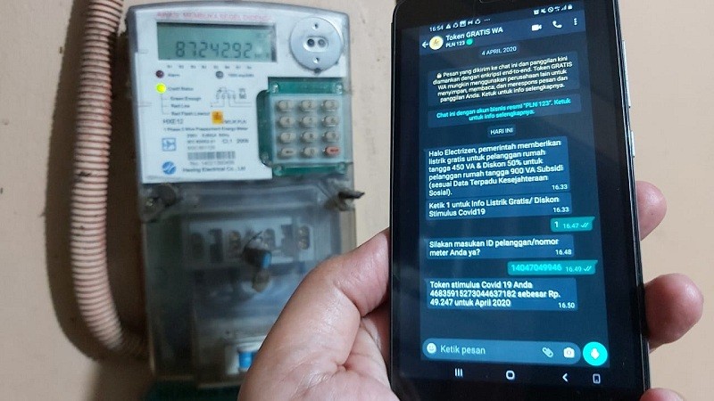 Begini Cara Mudah Cek Sisa Token Listrik. (Foto: MNC Media)