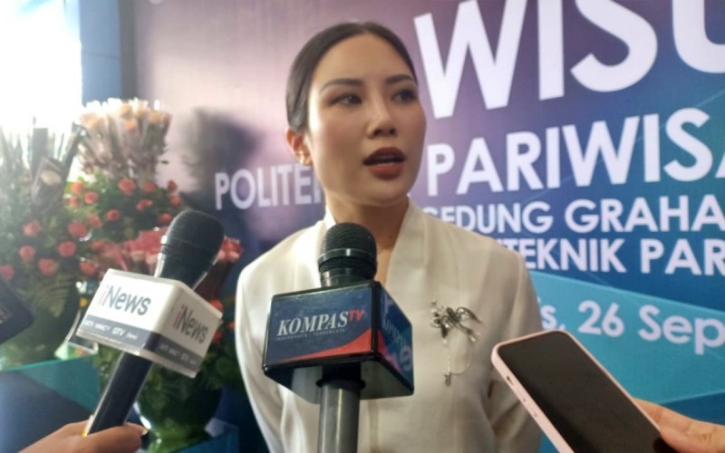 Wamenparekraf Angela Tanoesoedibjo menyebut sektor pariwisata dan ekonomi kreatif terus mengalami perubahan dan berkembang pesat. (Agus Warsudi/MPI)