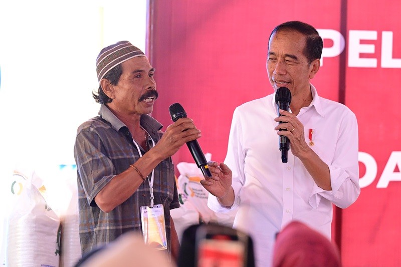 Jokowi ke Warga soal Bantuan Pangan: Kalau Ketemu Pak Prabowo Minta Dilanjutkan (foto ist)