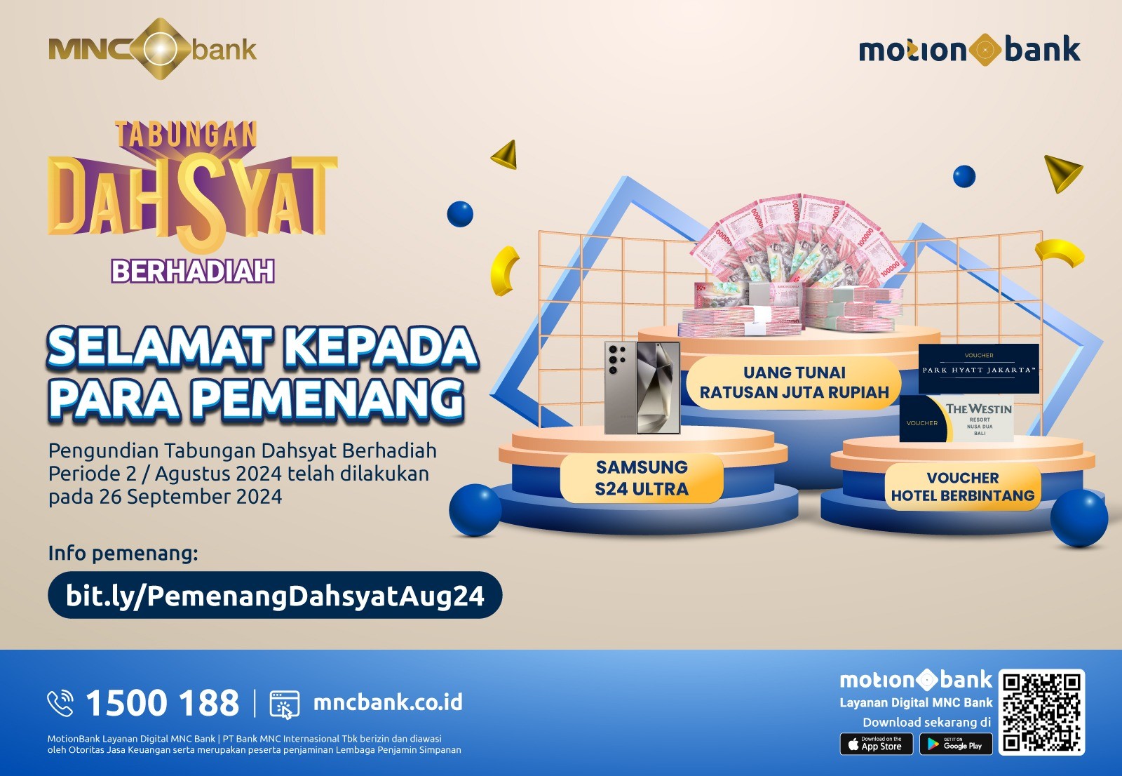 Ini Dia  Deretan Hadiah Istimewa Tabungan Dahsyat Berhadiah MNC Bank. (Foto: MNC Media)