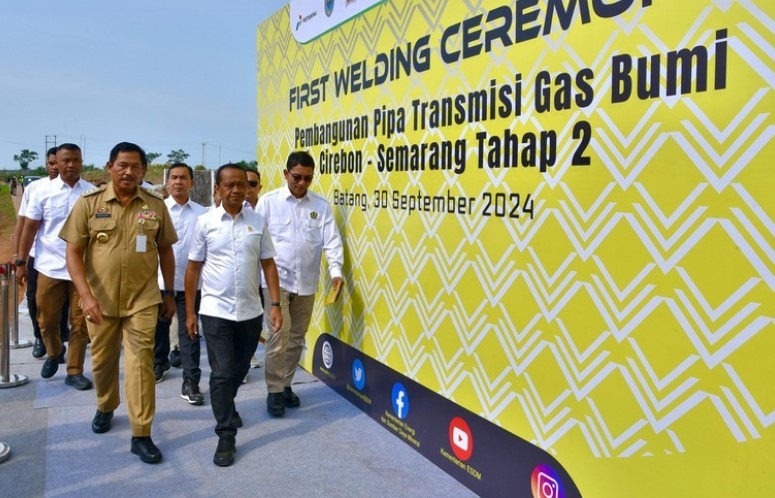 Proyek Pipa Gas Bumi Transmisi Cirebon-Semarang Tahap II Resmi Dimulai. Foto: MNC Media.