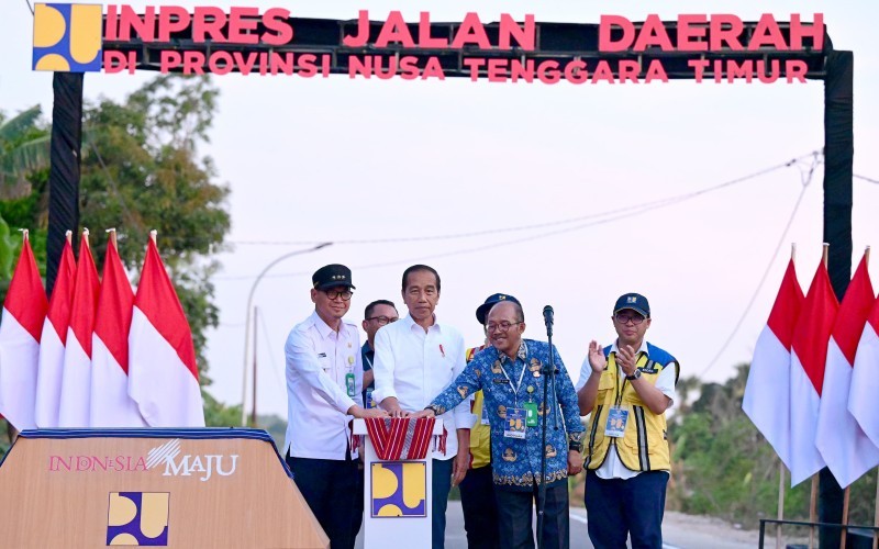 NTT menjadi wilayah yang paling banyak mendapatkan program Inpres Jalan Daerah atau IJD. (Setpres)