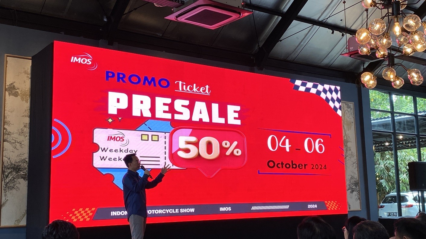 Harga Tiket Presale IMOS 2024 Mulai Rp12 Ribuan. (Foto Fadli R/MPI)