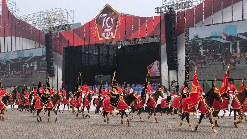 Jokowi Bakal Jadi Inspektur Upacara HUT ke-79 TNI di Monas (foto riana rizkia)