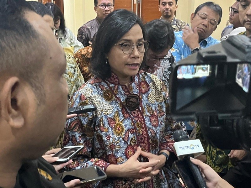 RI Deflasi Lima Bulan Beruntun, Sri Mulyani Bilang Begini (foto atikah)