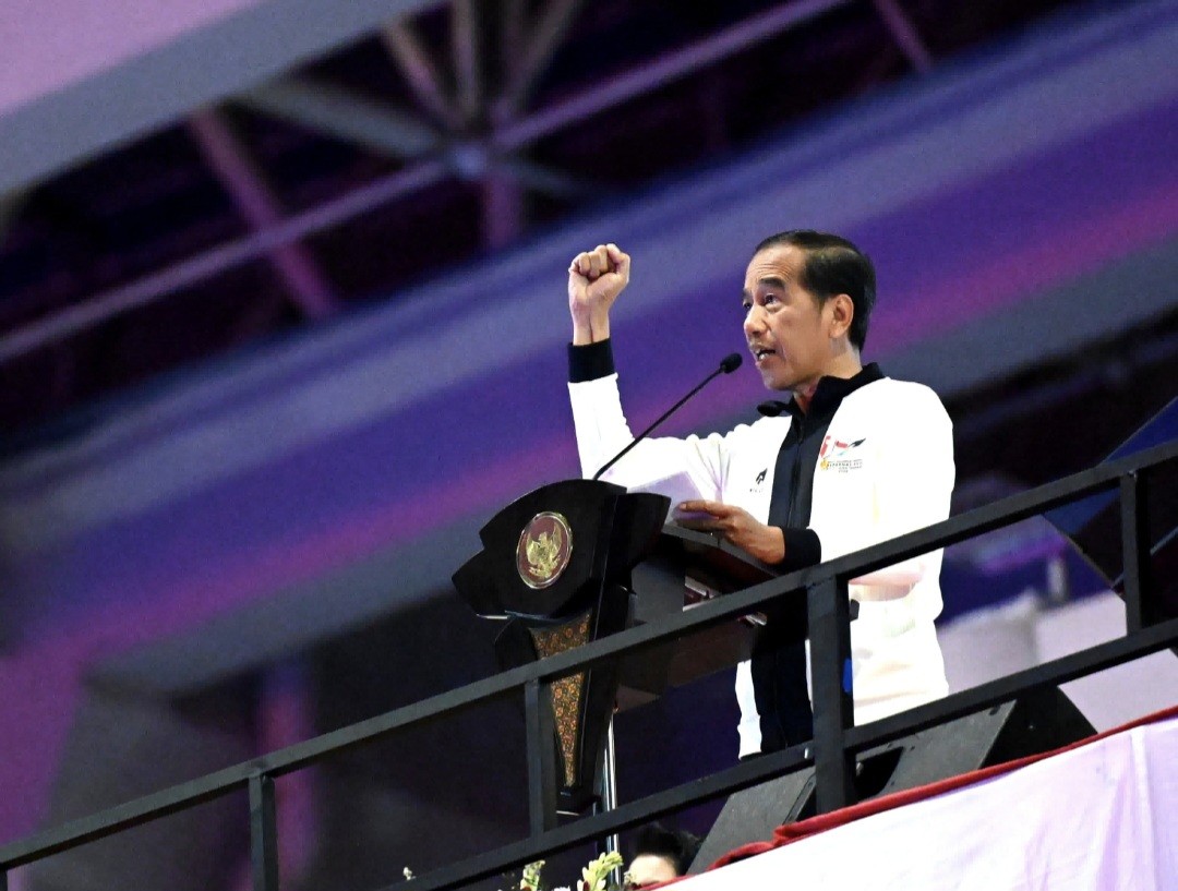 Buka Perpanas XVII, Jokowi Ajak Para Atlet Menjunjung Tinggi Sportivitas (FOTO:MNC Media)
