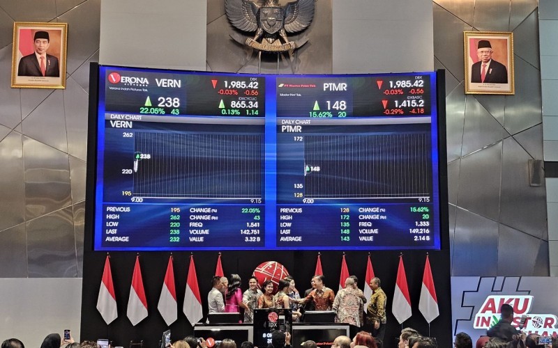 Resmi Tercatat di Bursa, Saham Verona Indah (VERN) Naik 17,94 Persen (Foto: MNC Media)