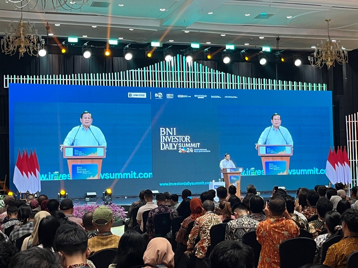 Kerap Diejek soal Pertumbuhan Ekonomi 8 Persen, Prabowo: Tunggu Tanggal Mainnya. (Foto Atikah/MPI)