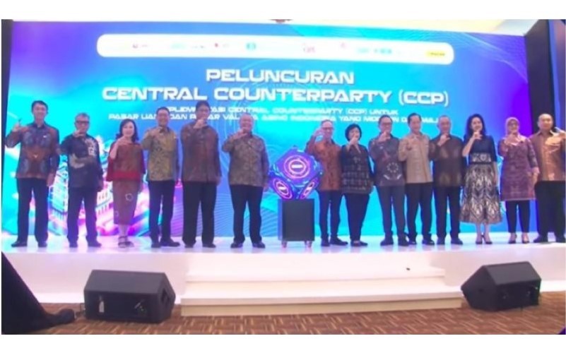 Peluncuran Central Counterparty (CCP) untuk mengurangi risiko sistemik di industri jasa keuangan di Bank Indonesia (30/9/2024). (Foto: MNC Media)
