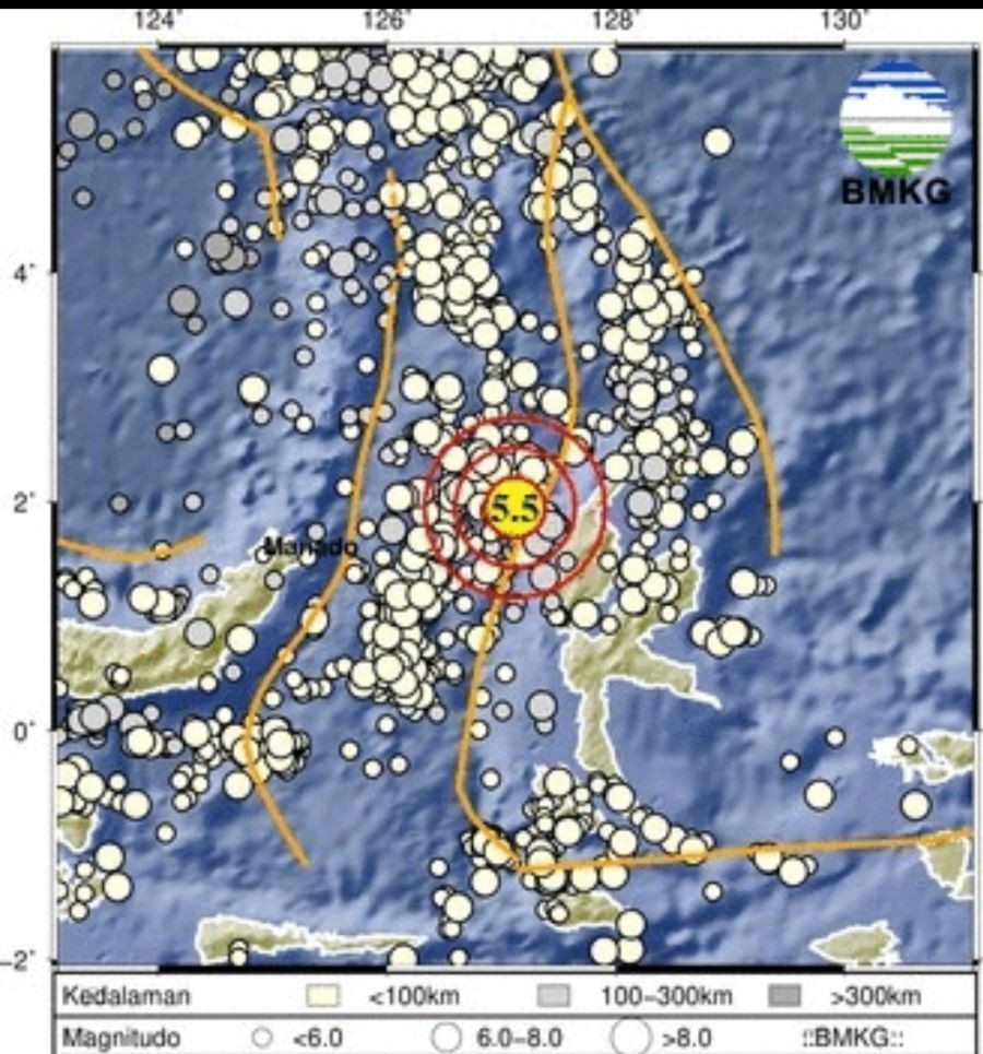Gempa M5,5 Guncang Pulau Doi Maluku Utara, Tidak Berpotensi Tsunami. (Foto: MNC Media)